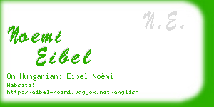 noemi eibel business card